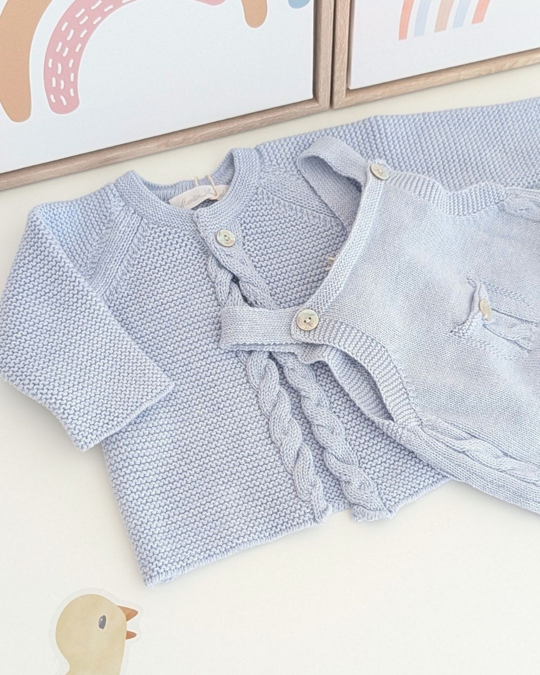 Conjunto Peto Con Chaqueta Caravia Celeste Empolvado - Martín Aranda