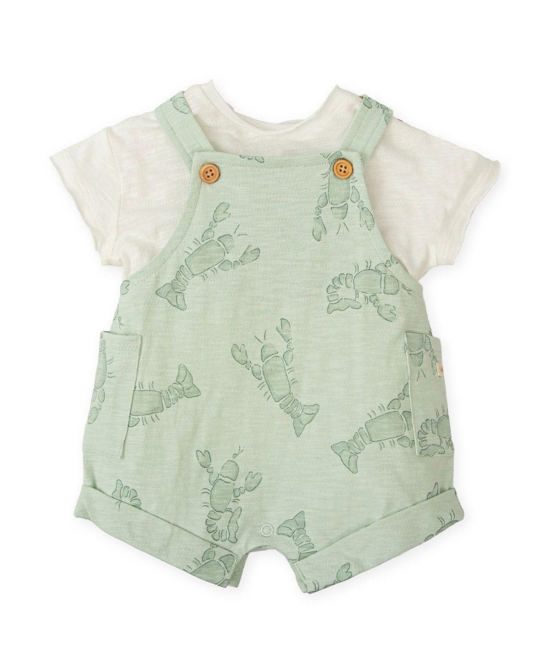 Conjunto Peto Langosta Verde + Camiseta Acuario - Tutto Piccolo