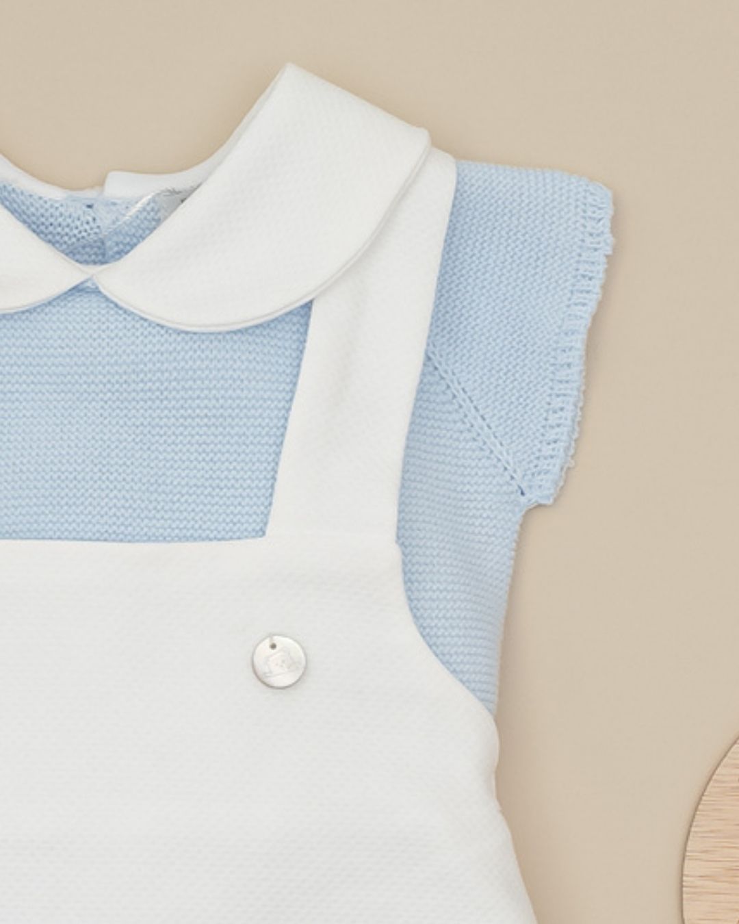 Conjunto Peto PIQUÉ Celeste Bebé 2685110 - Pangasa Baby