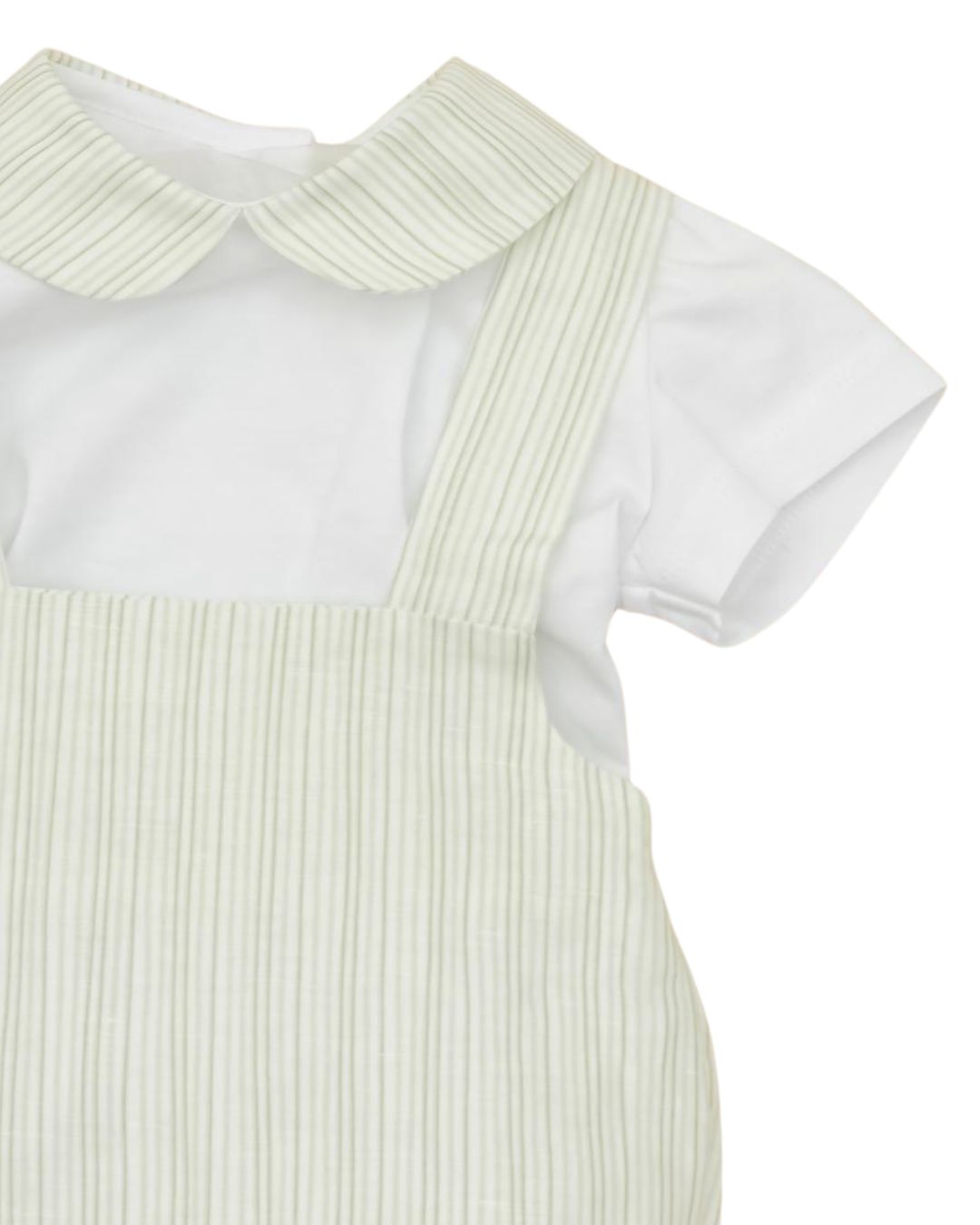 Conjunto Peto Rayas Verde Hoja - Pangasa Baby