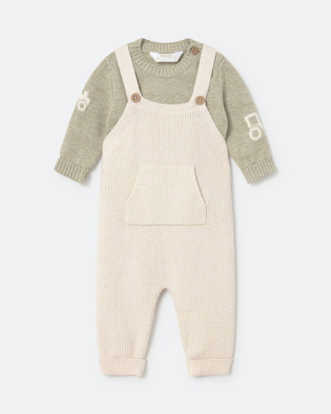 Conjunto Peto Tricot Beig - Mayoral