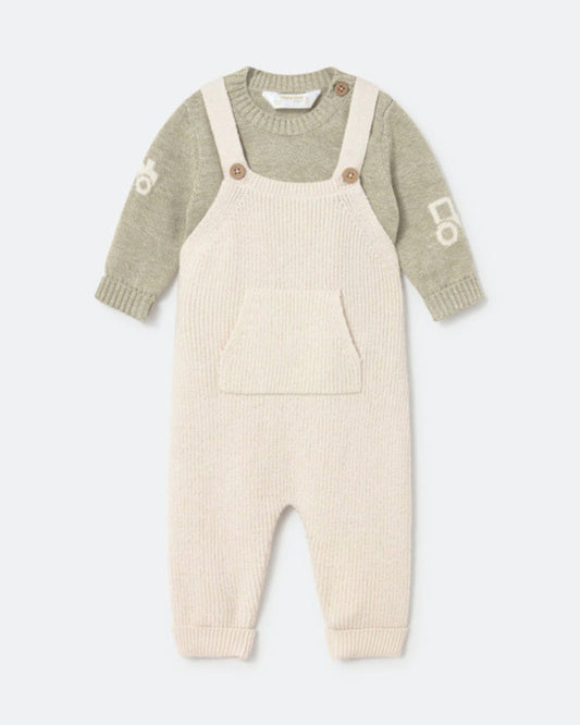 Conjunto Peto Tricot Beig - Mayoral