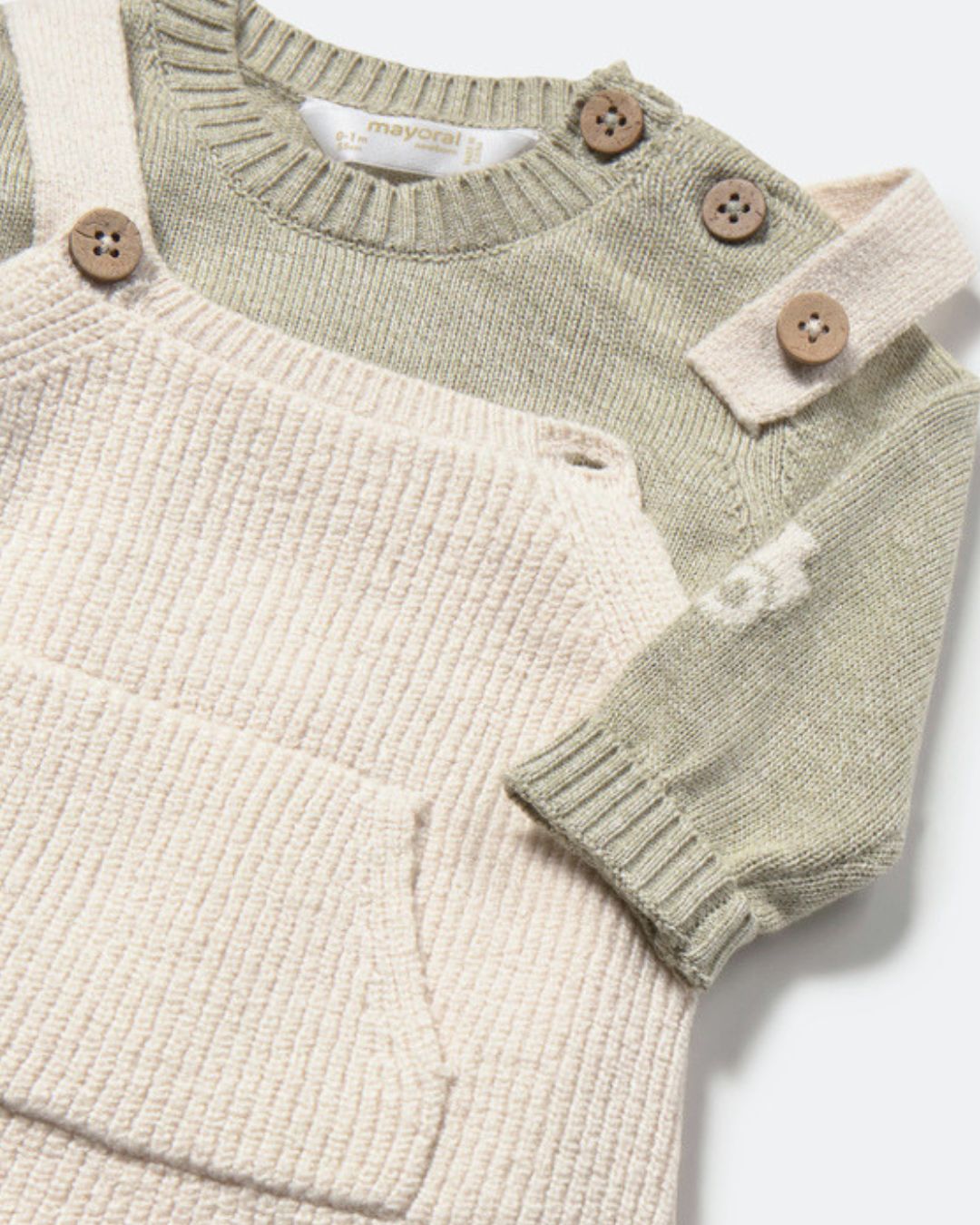 Conjunto Peto Tricot Beig - Mayoral