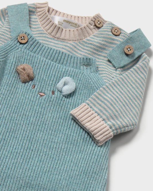 Conjunto Peto Tricot Conejito Mineral - Mayoral
