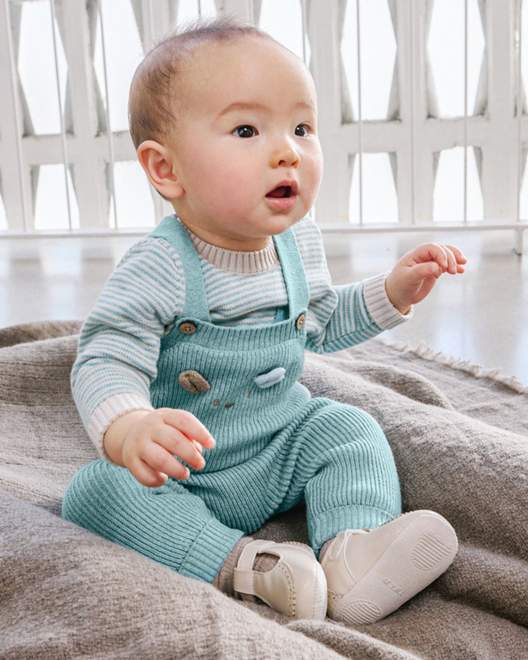 Conjunto Peto Tricot Conejito Mineral - Mayoral