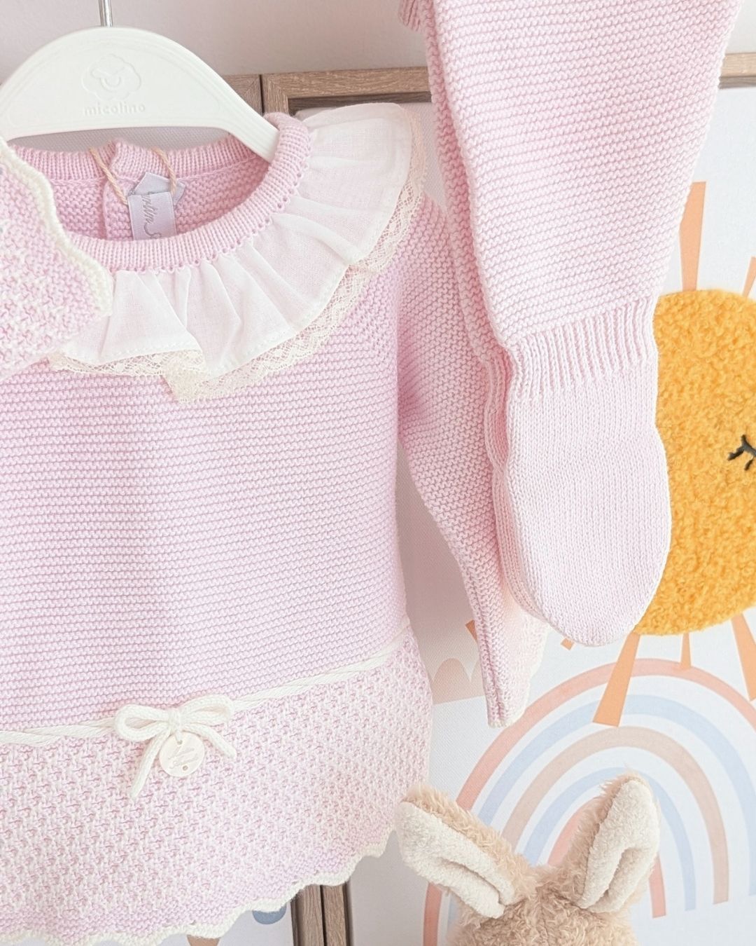 Conjunto Polaina Aller Rosa Bebé - Martín Aranda