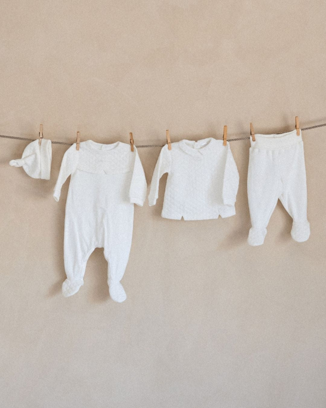 Conjunto Polaina Blanco Acolchado - Tutto Piccolo