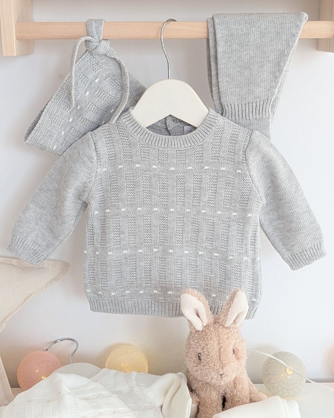 Conjunto Polaina Cambridge Gris Perla -  Martin Aranda