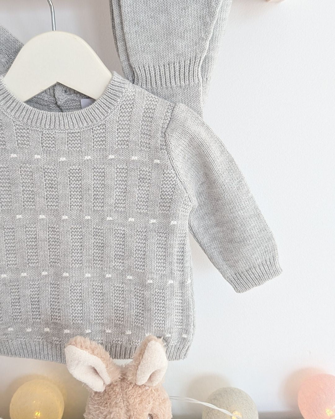 Conjunto Polaina Cambridge Gris Perla -  Martin Aranda