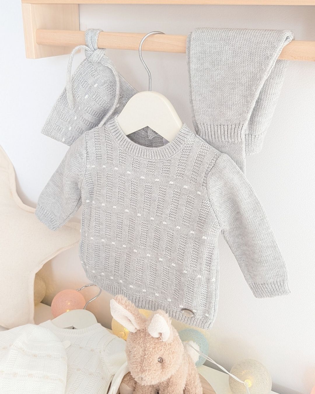 Conjunto Polaina Cambridge Gris Perla -  Martin Aranda