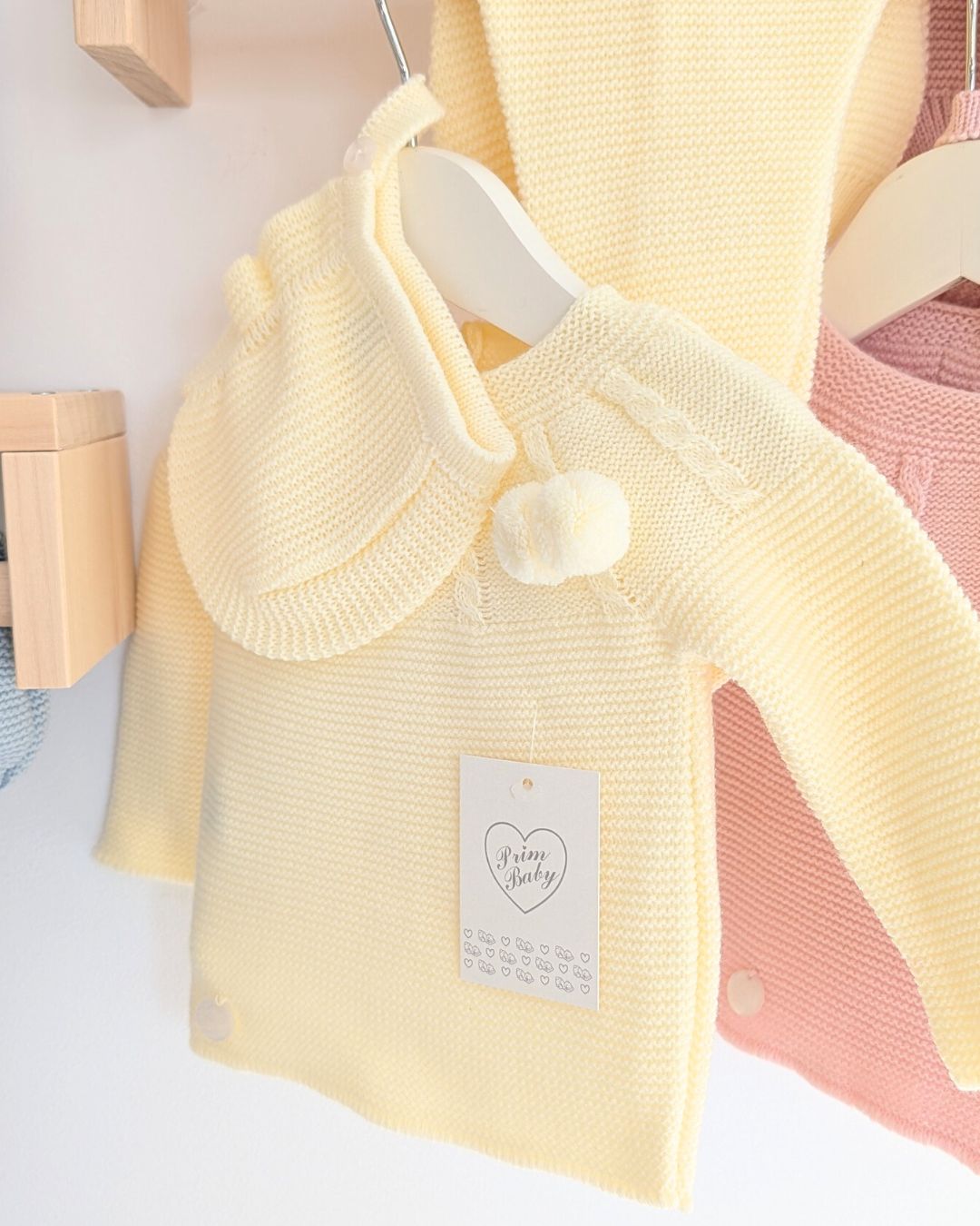 Conjunto Polaina Canesu Trenzas Amarillo