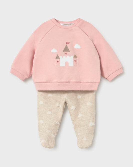 Conjunto Polaina Castillo Rosa Baby - Mayoral
