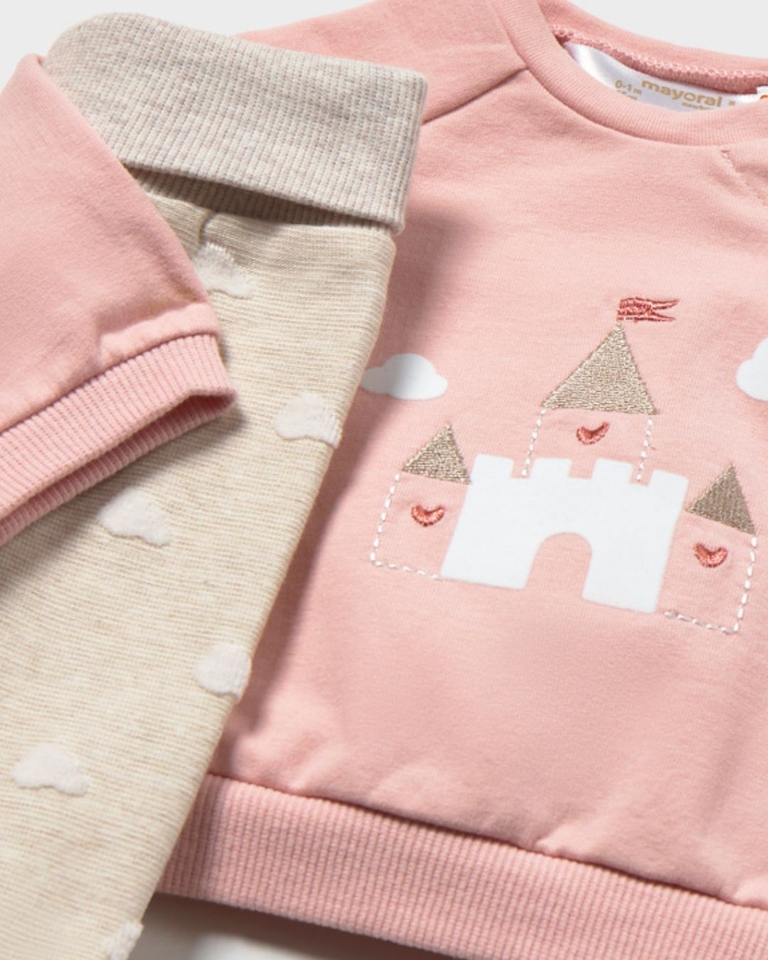 Conjunto Polaina Castillo Rosa Baby - Mayoral