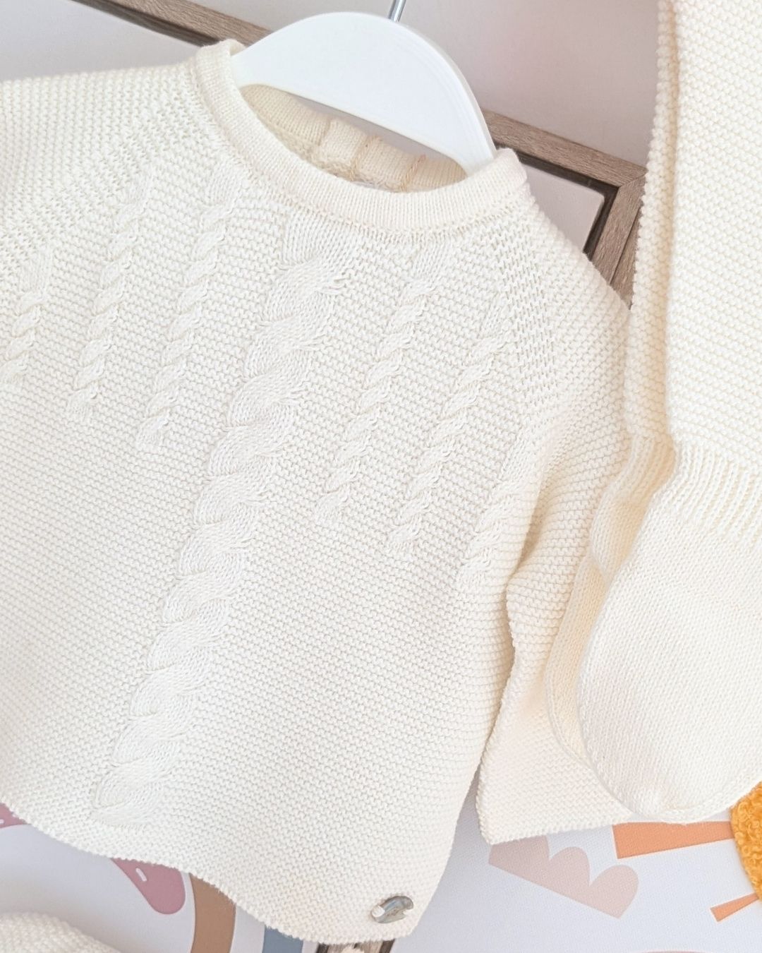 Conjunto Polaina Con Gorro Caravia Blanco Roto - Martín Aranda