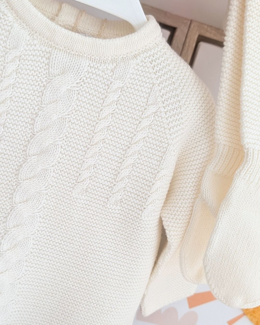 Conjunto Polaina Con Gorro Caravia Blanco Roto - Martín Aranda