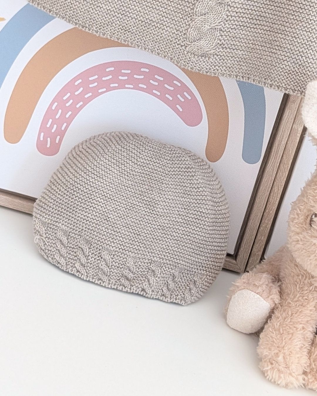 Conjunto Polaina Con Gorro Caravia Marrón Tostado - Martín Aranda