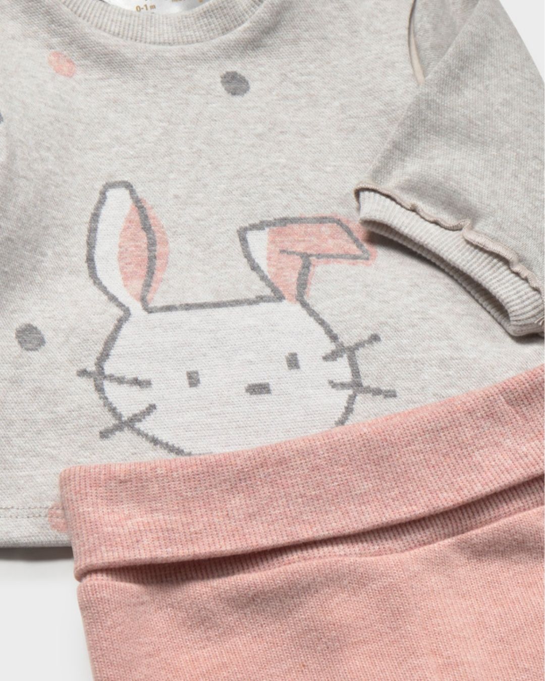Conjunto Polaina Conejito Nude - Mayoral