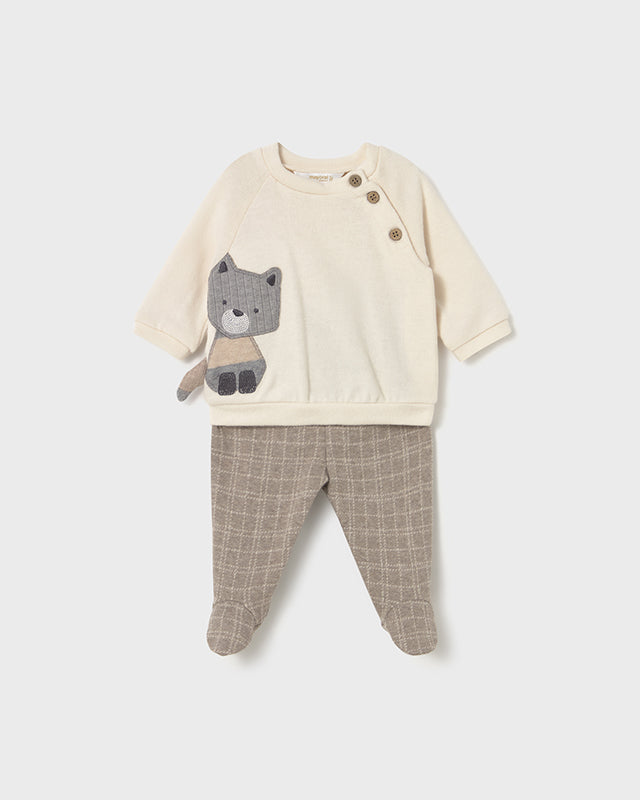 Conjunto Polaina Cuadros Gatito 2586 - Mayoral