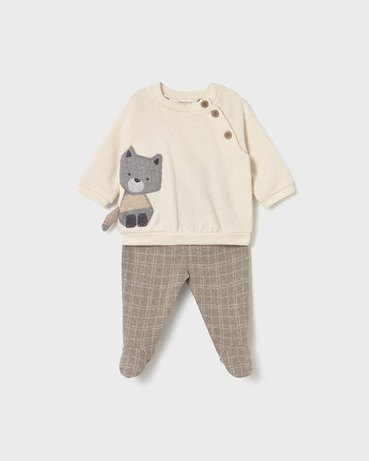 Conjunto Polaina Cuadros Gatito 2586 - Mayoral