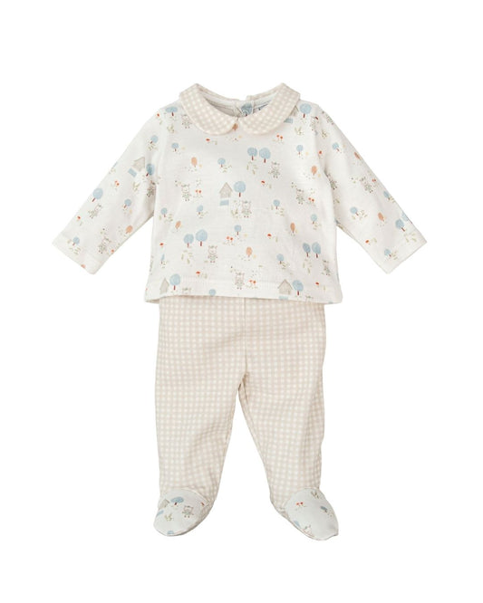 Conjunto Polaina Cuello Bebé Niño Granja- Babidu