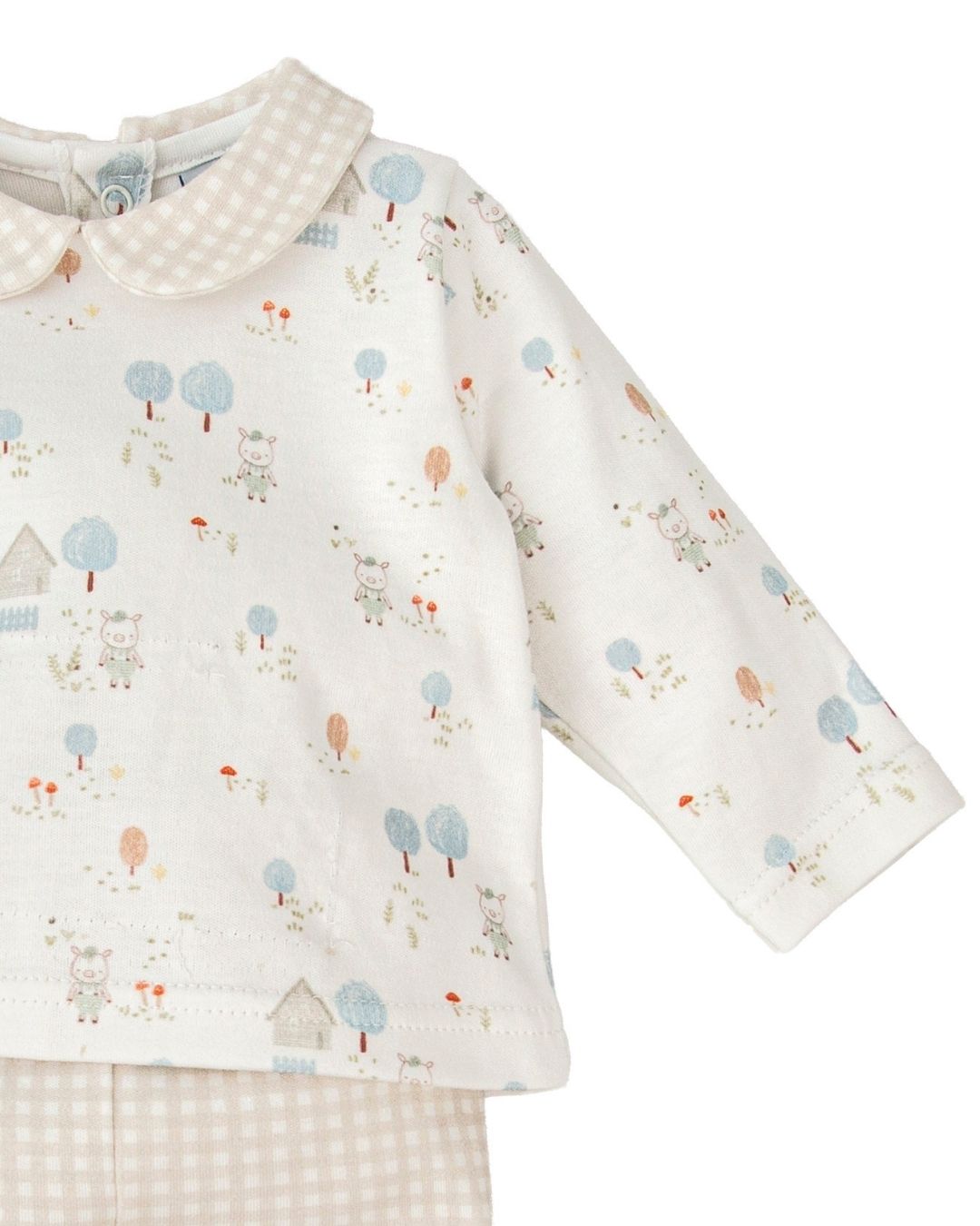 Conjunto Polaina Cuello Bebé Niño Granja- Babidu