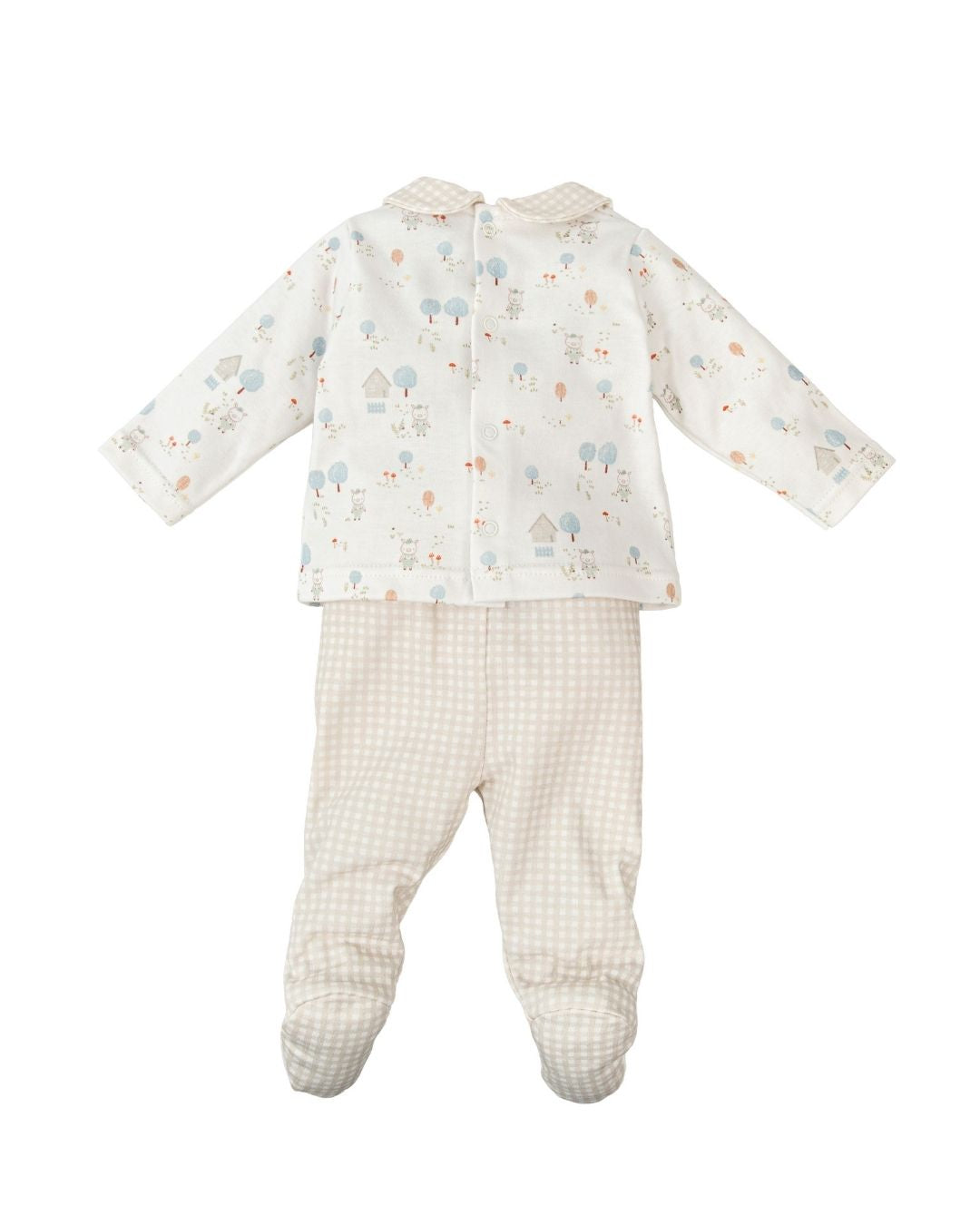 Conjunto Polaina Cuello Bebé Niño Granja- Babidu