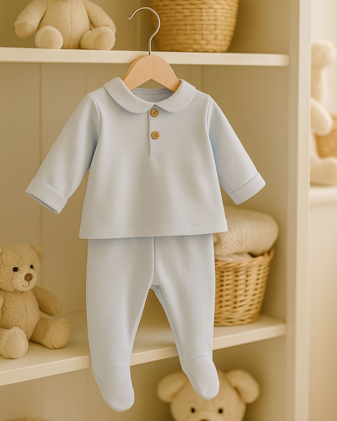 Conjunto Polaina Lebeche Celeste - Calamaro