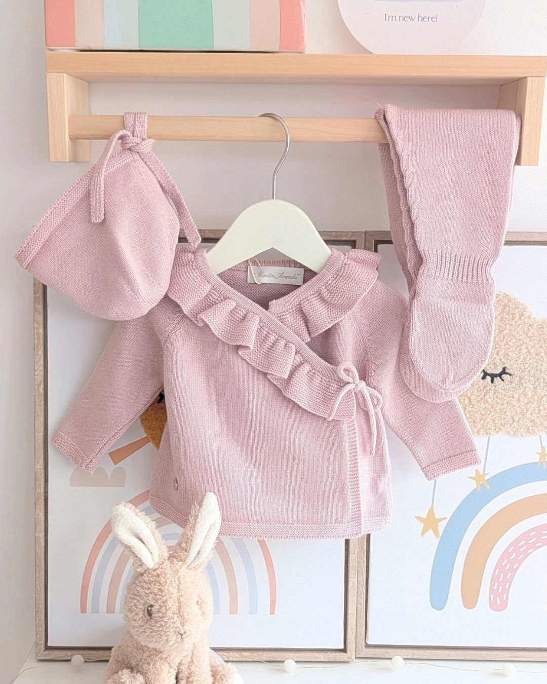 Conjunto Polaina Lena Rosa Empolvado - Martín Aranda