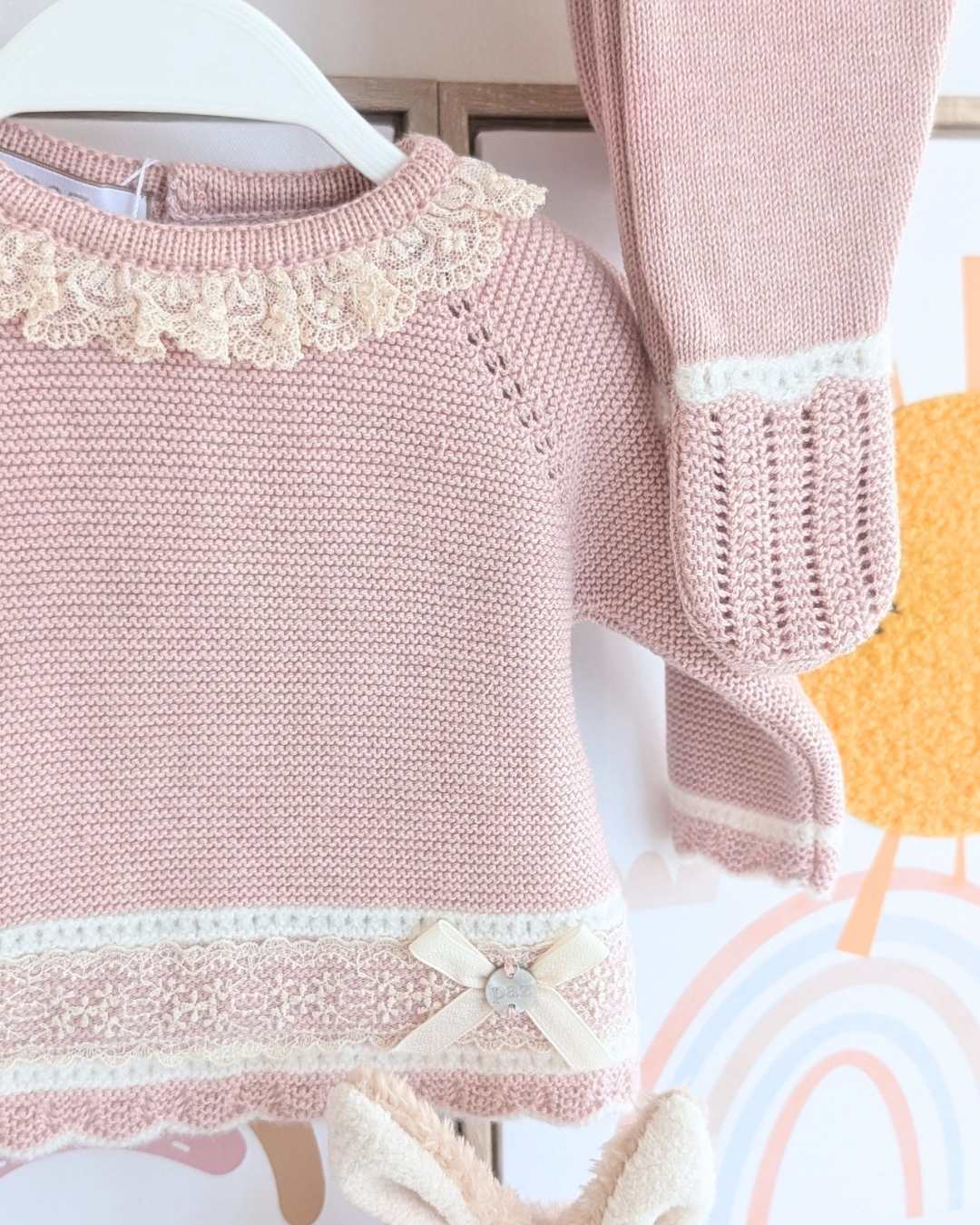 Conjunto Polaina Lua Rosa Palo - Paz Rodriguez