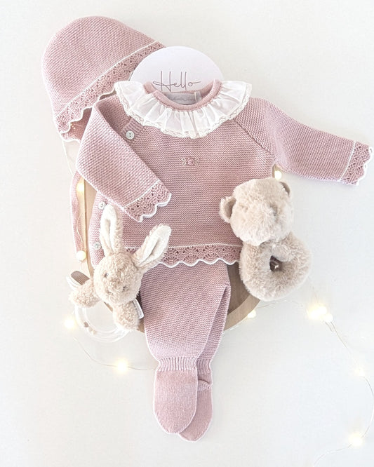 Conjunto Polaina Niña Cardiff Rosa Palo -  Martin Aranda
