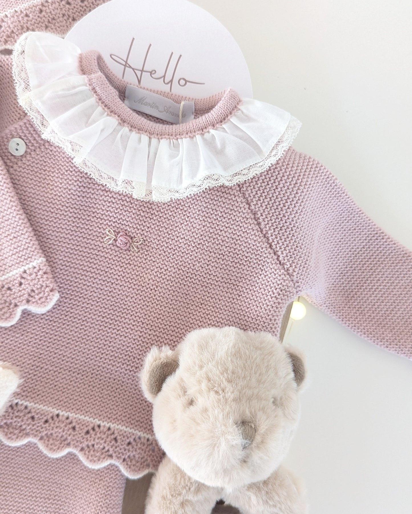Conjunto Polaina Niña Cardiff Rosa Palo -  Martin Aranda