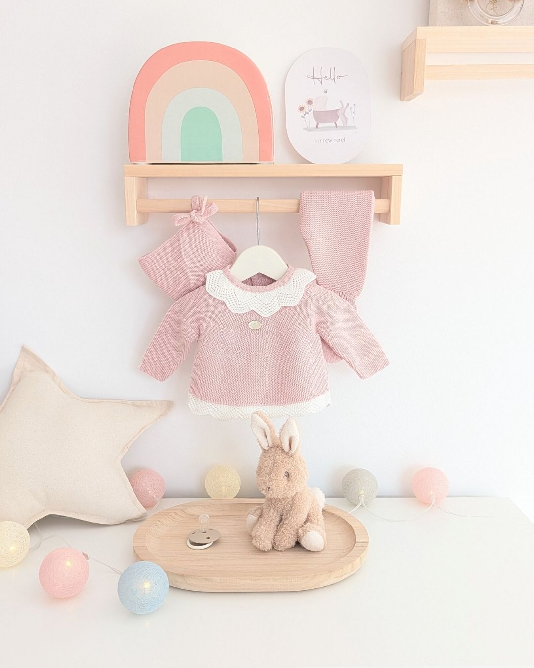 Conjunto Polaina Niña Leeds Rosa Empolvado -  Martin Aranda