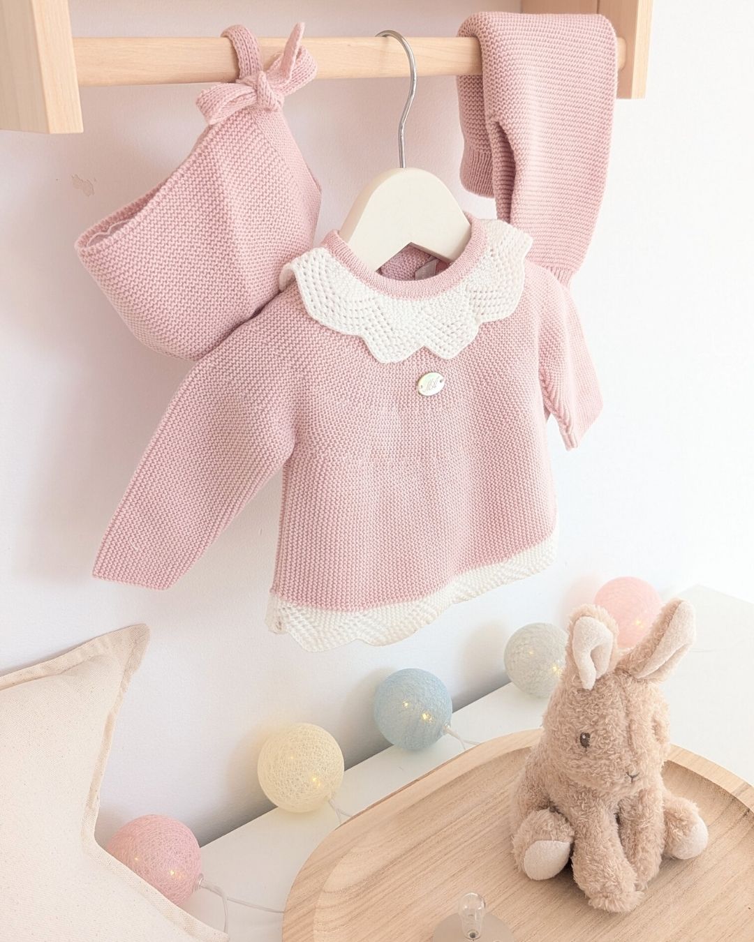 Conjunto Polaina Niña Leeds Rosa Empolvado -  Martin Aranda