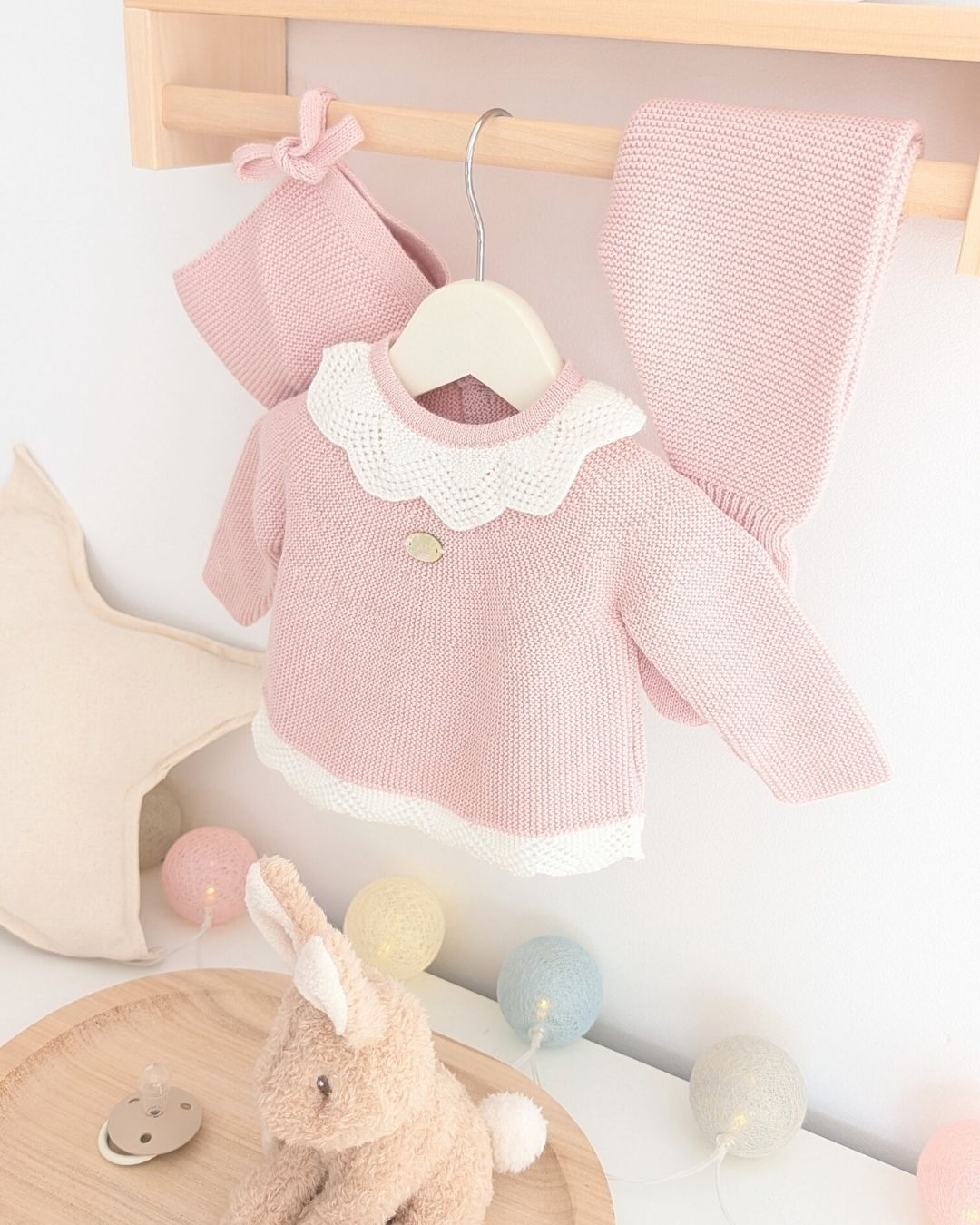 Conjunto Polaina Niña Leeds Rosa Empolvado -  Martin Aranda