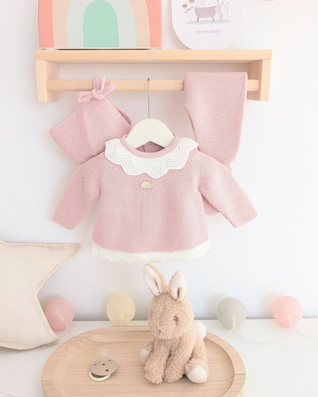 Conjunto Polaina Niña Leeds Rosa Empolvado -  Martin Aranda