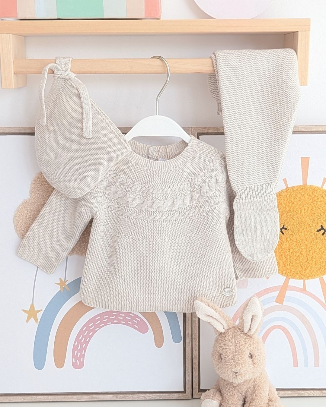 Conjunto Polaina Ochos Caravia Beige - Martín Aranda