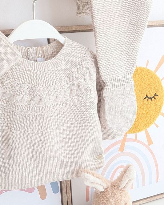 Conjunto Polaina Ochos Caravia Beige - Martín Aranda