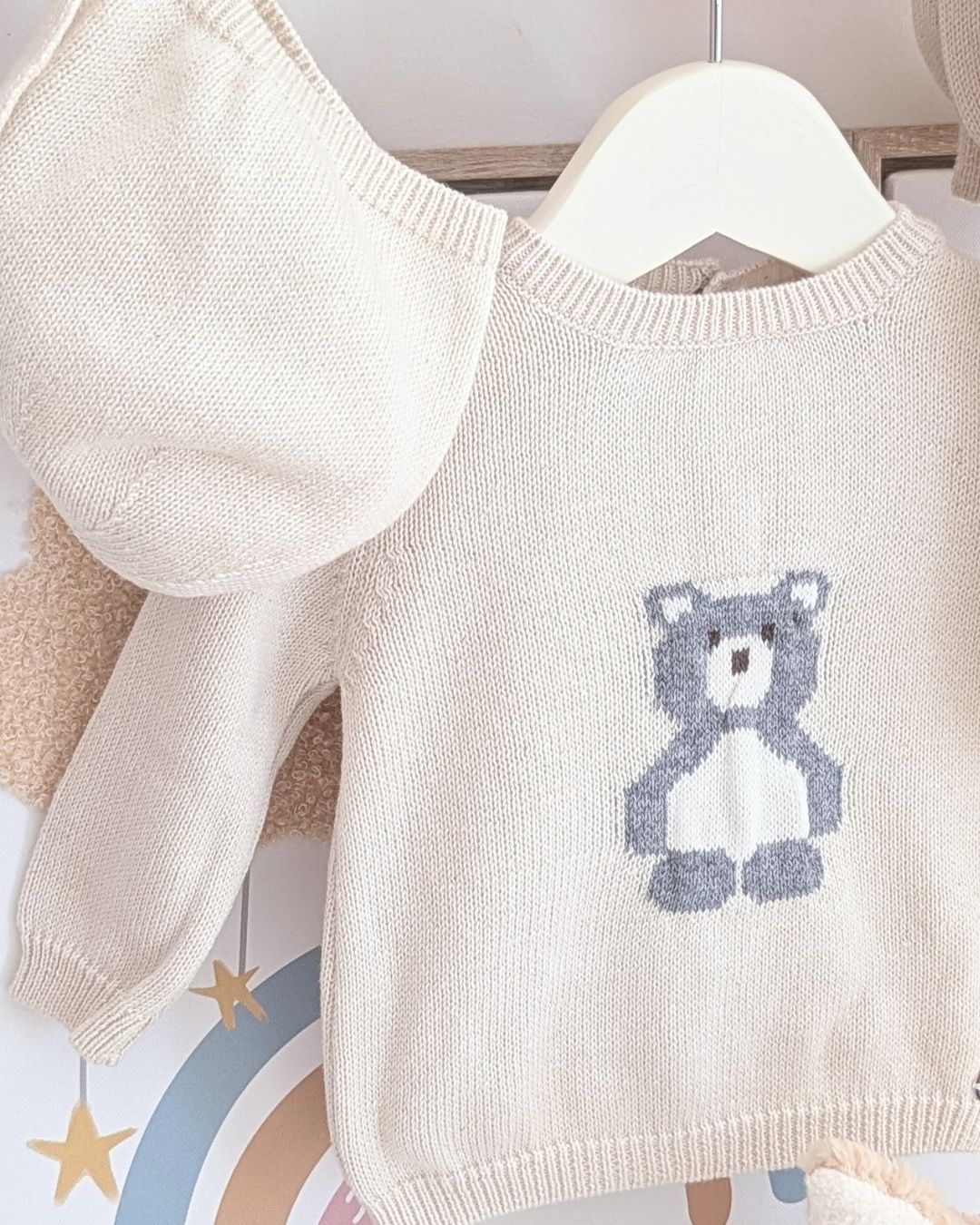 Conjunto Polaina Oso Salas Beige - Martín Aranda