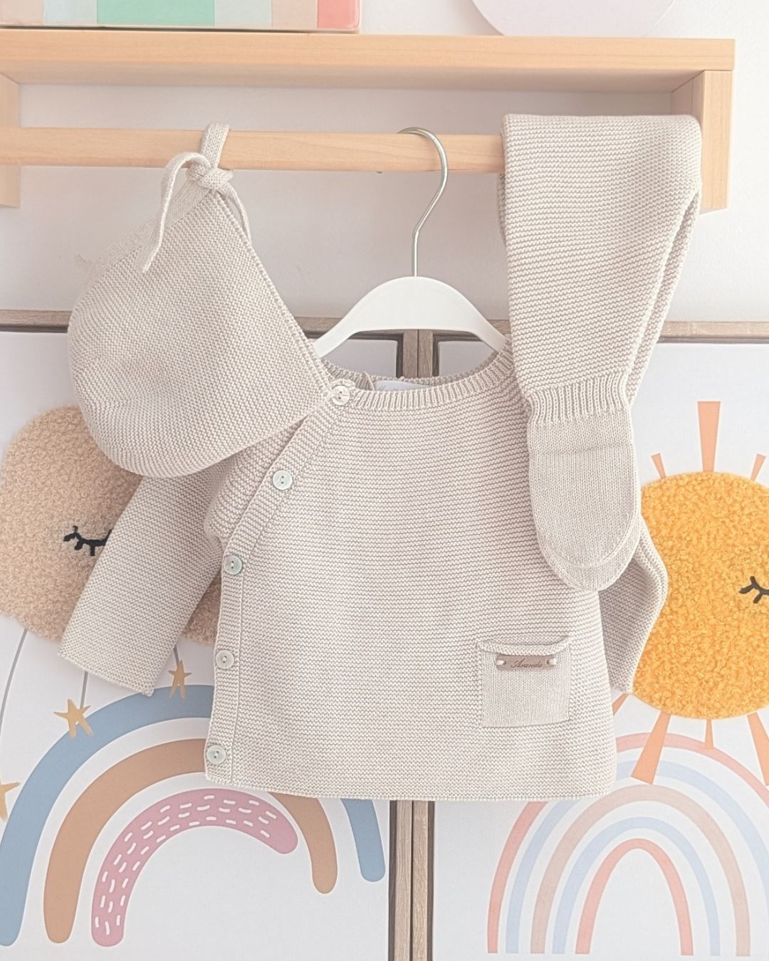 Conjunto Polaina Pravia Beige - Martín Aranda