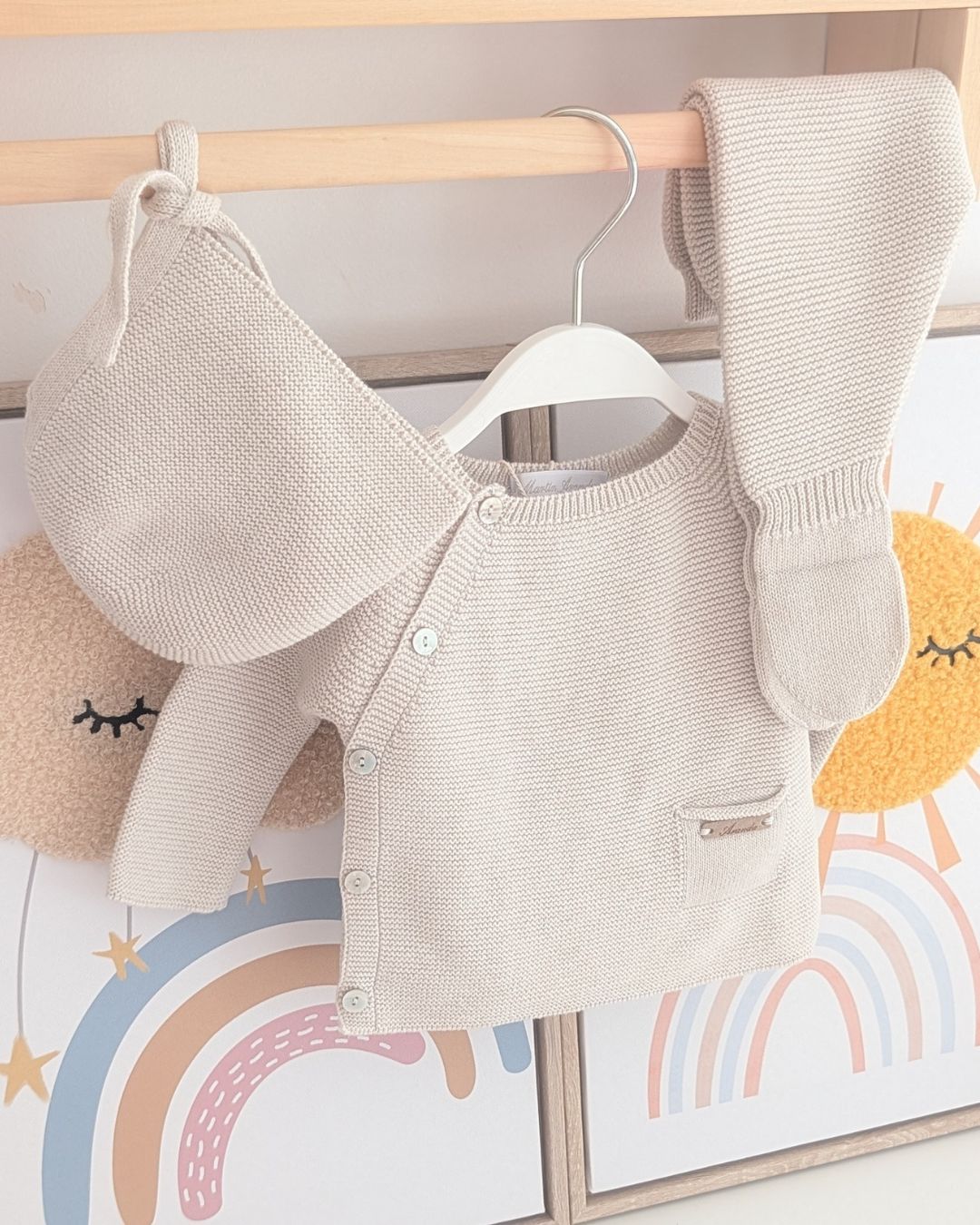 Conjunto Polaina Pravia Beige - Martín Aranda