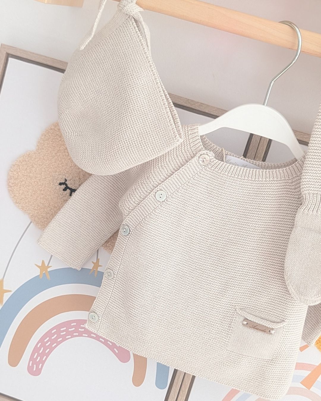Conjunto Polaina Pravia Beige - Martín Aranda