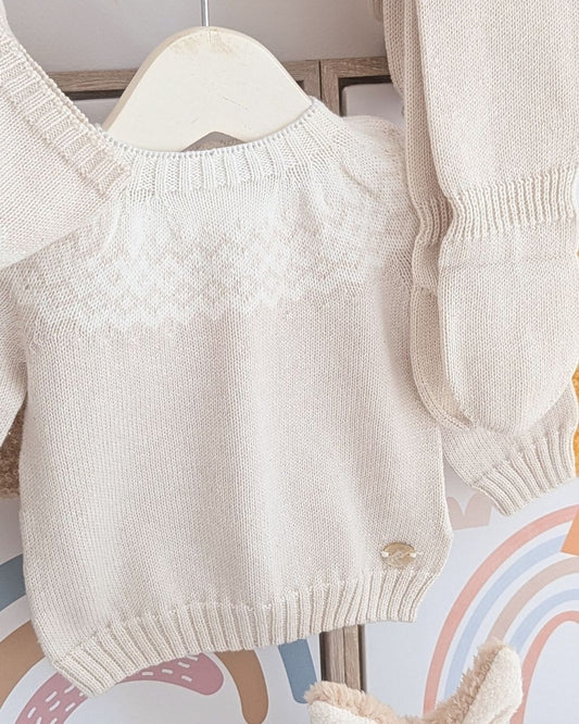 Conjunto Polaina Salas Beige - Martín Aranda