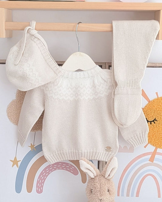 Conjunto Polaina Salas Beige - Martín Aranda
