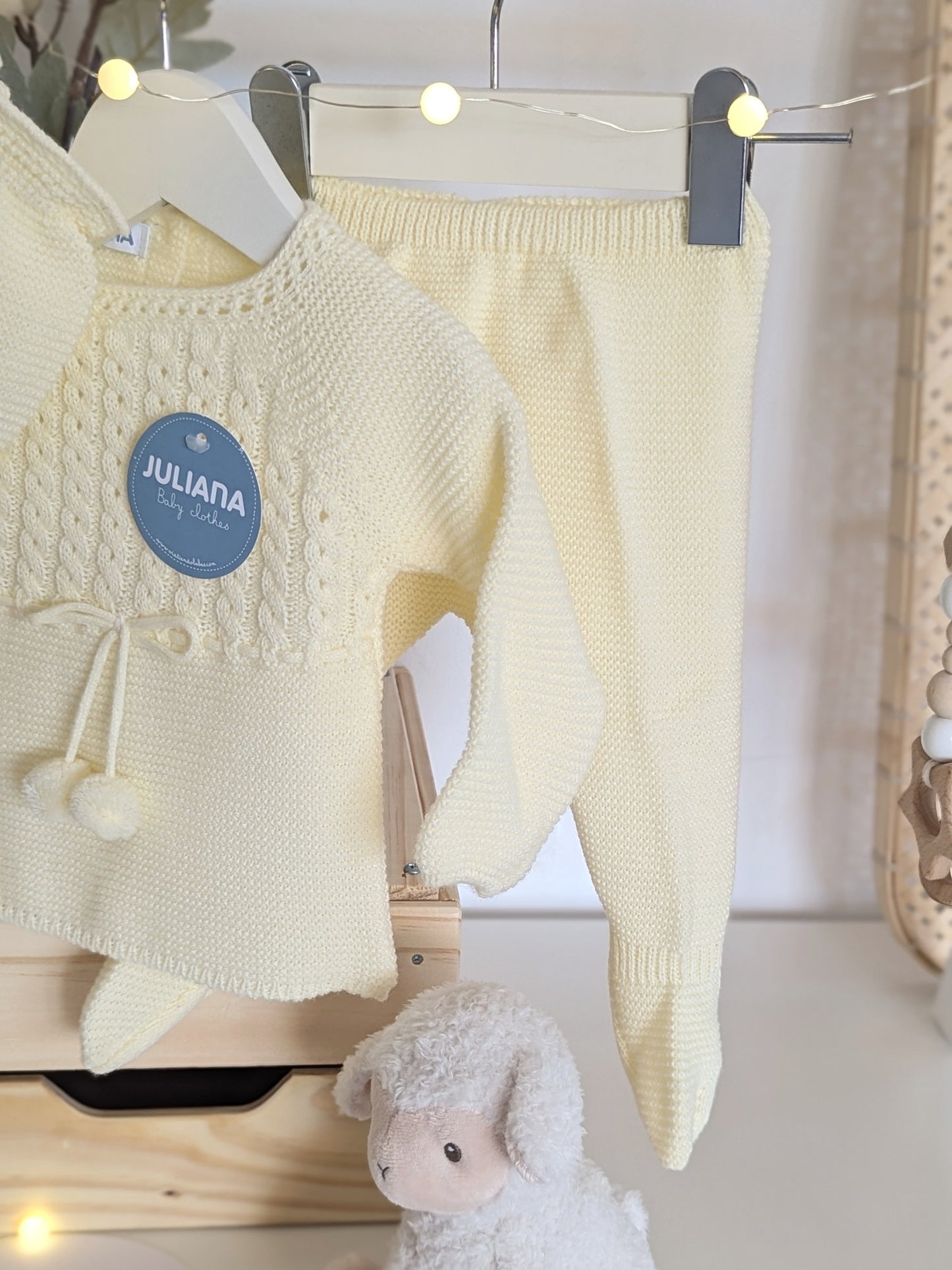 Conjunto Polaina Trenzas Amarillo - Colección Poesía de Juliana