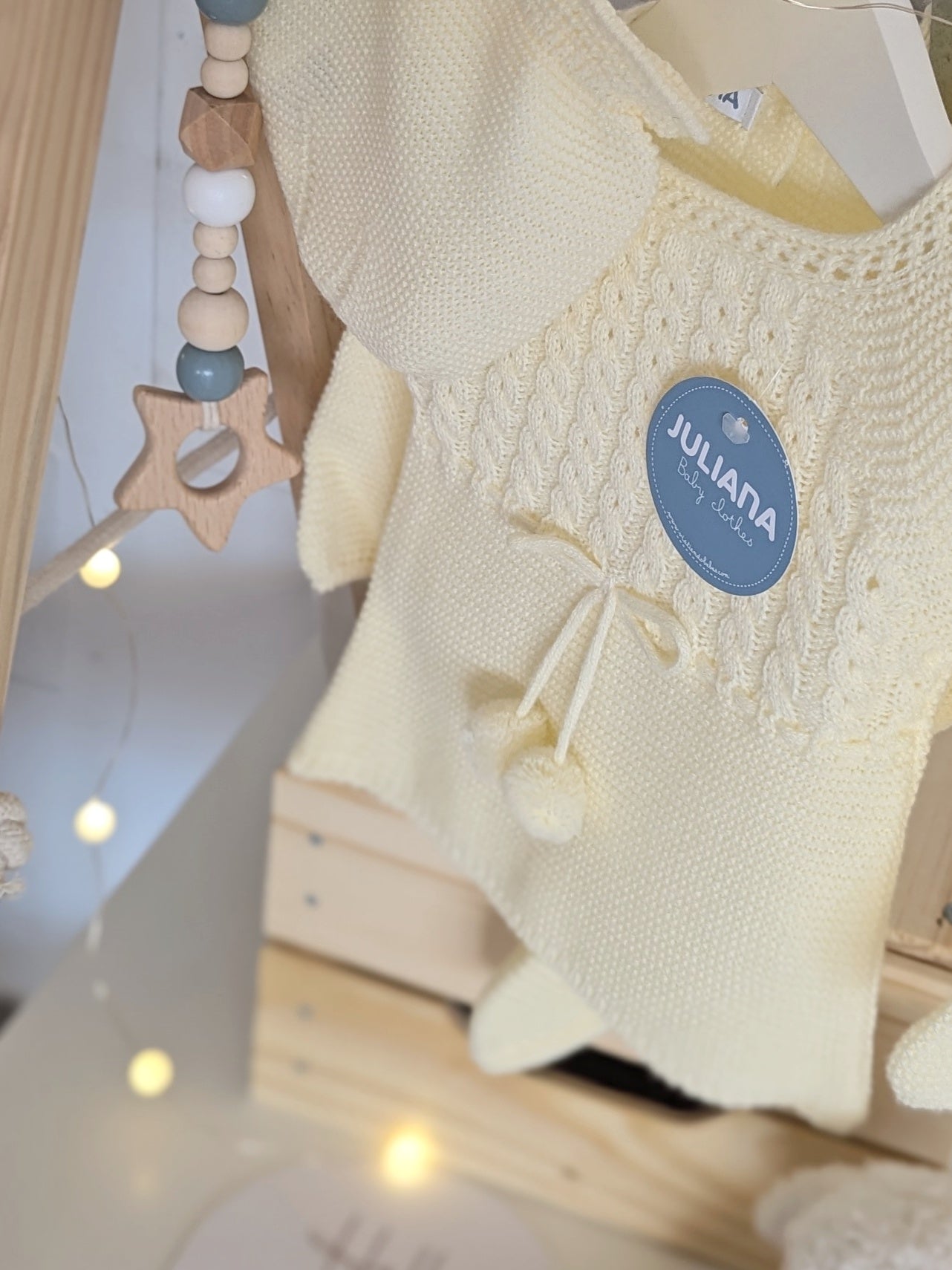 Conjunto Polaina Trenzas Amarillo - Colección Poesía de Juliana