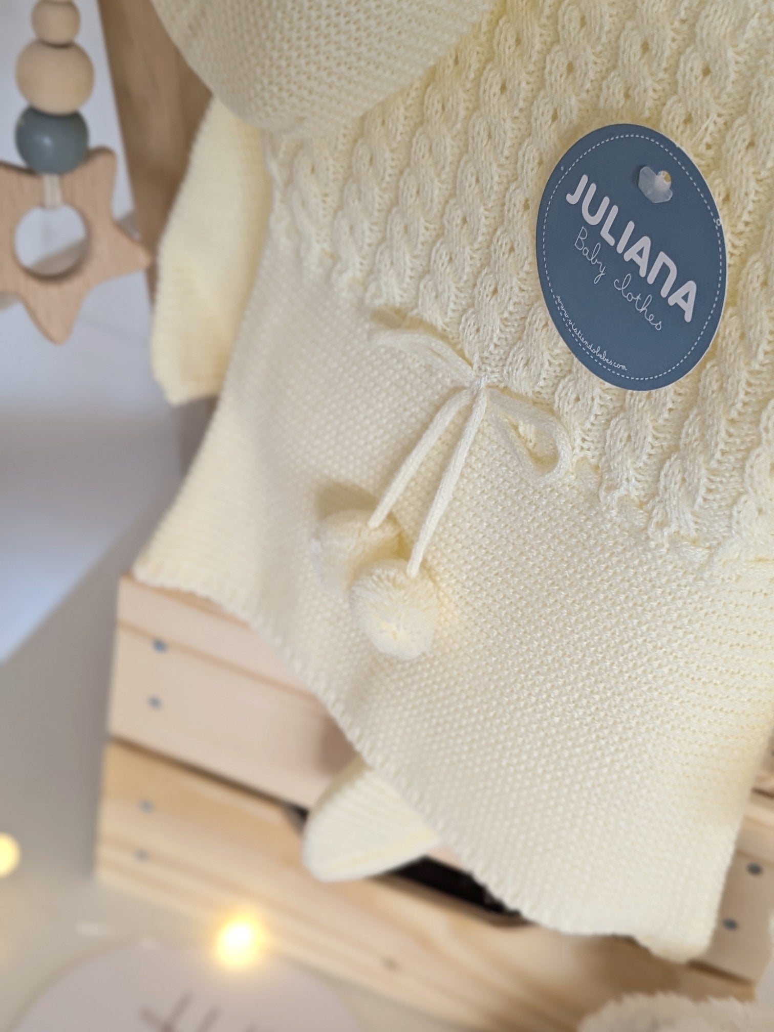 Conjunto Polaina Trenzas Amarillo - Colección Poesía de Juliana