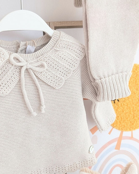 Conjunto Polaina Volante Pravia Beige - Martín Aranda
