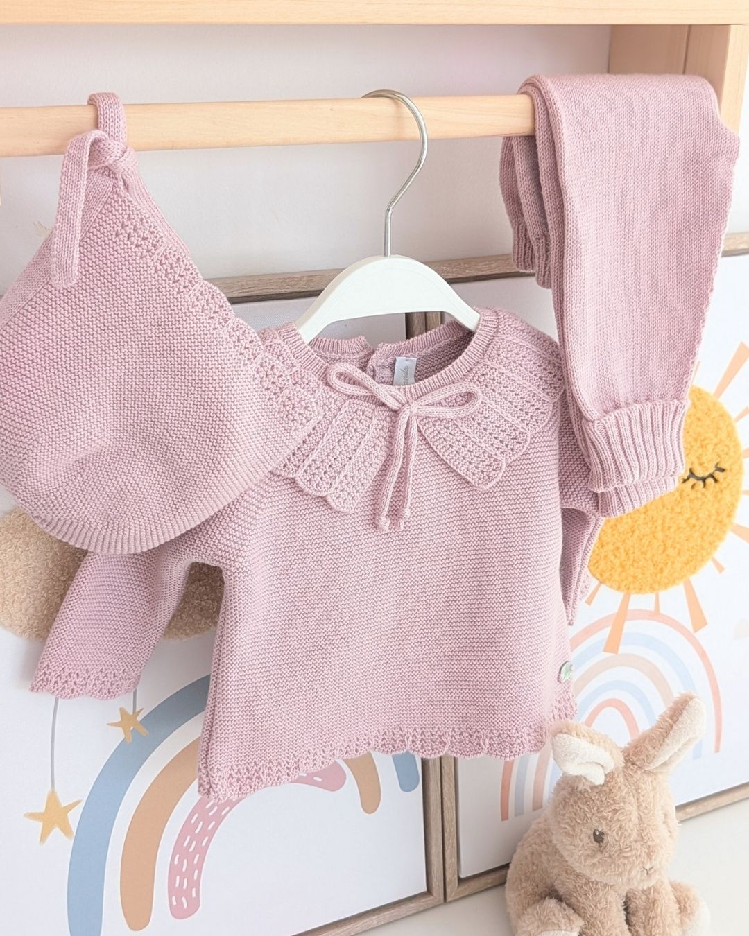 Conjunto Polaina Volante Pravia Rosa Empolvado - Martín Aranda
