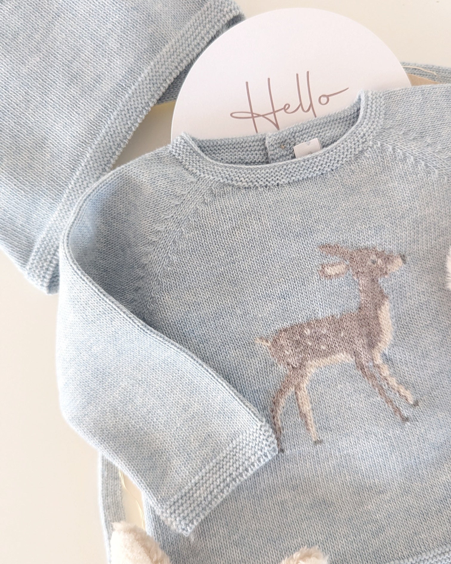 Conjunto Polaina York Celeste Grisáceo -  Martin Aranda