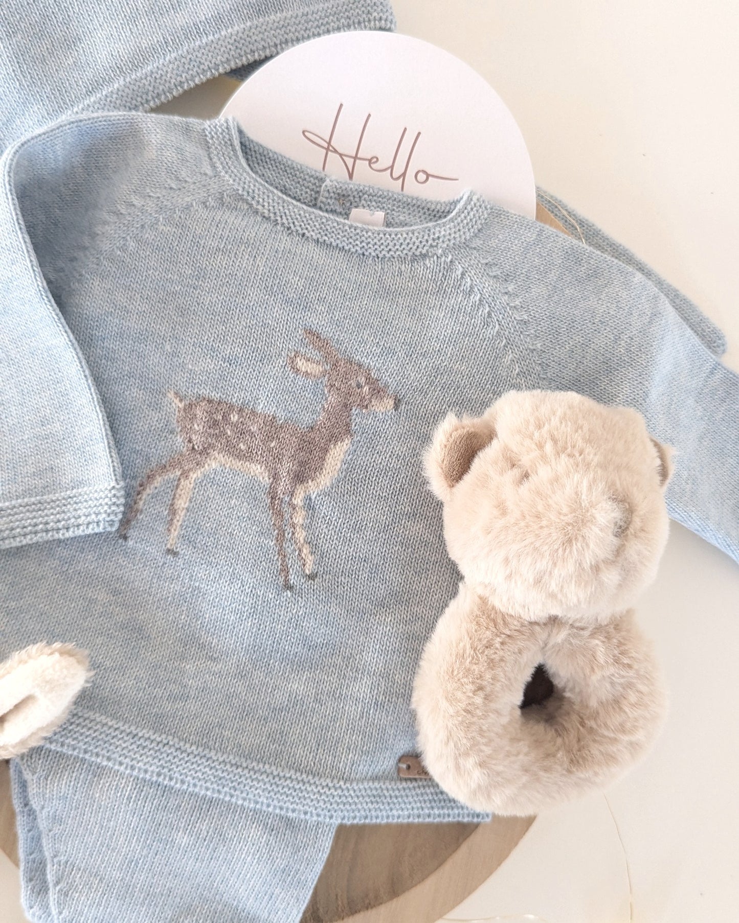 Conjunto Polaina York Celeste Grisáceo -  Martin Aranda